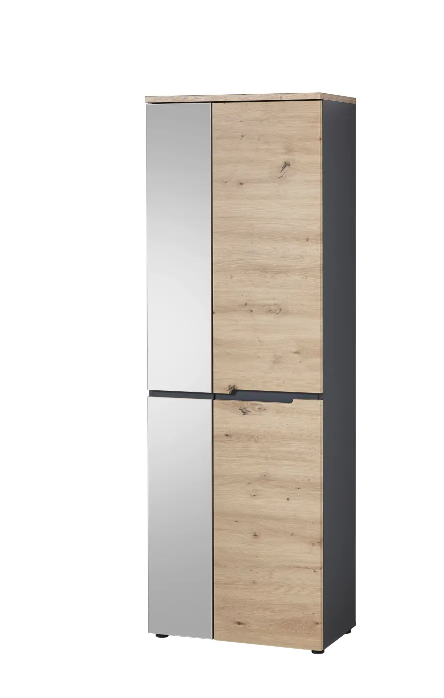 Garderobenschrank Artisan Eiche MDF/Absetzung graphit - 30 A1 GH 01 MEMPHIS GARDEROBE
