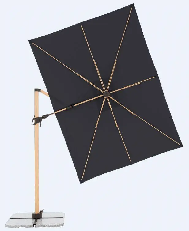 Pendelschirm 840, Anthrazit - 451268840 ALU WOOD AX