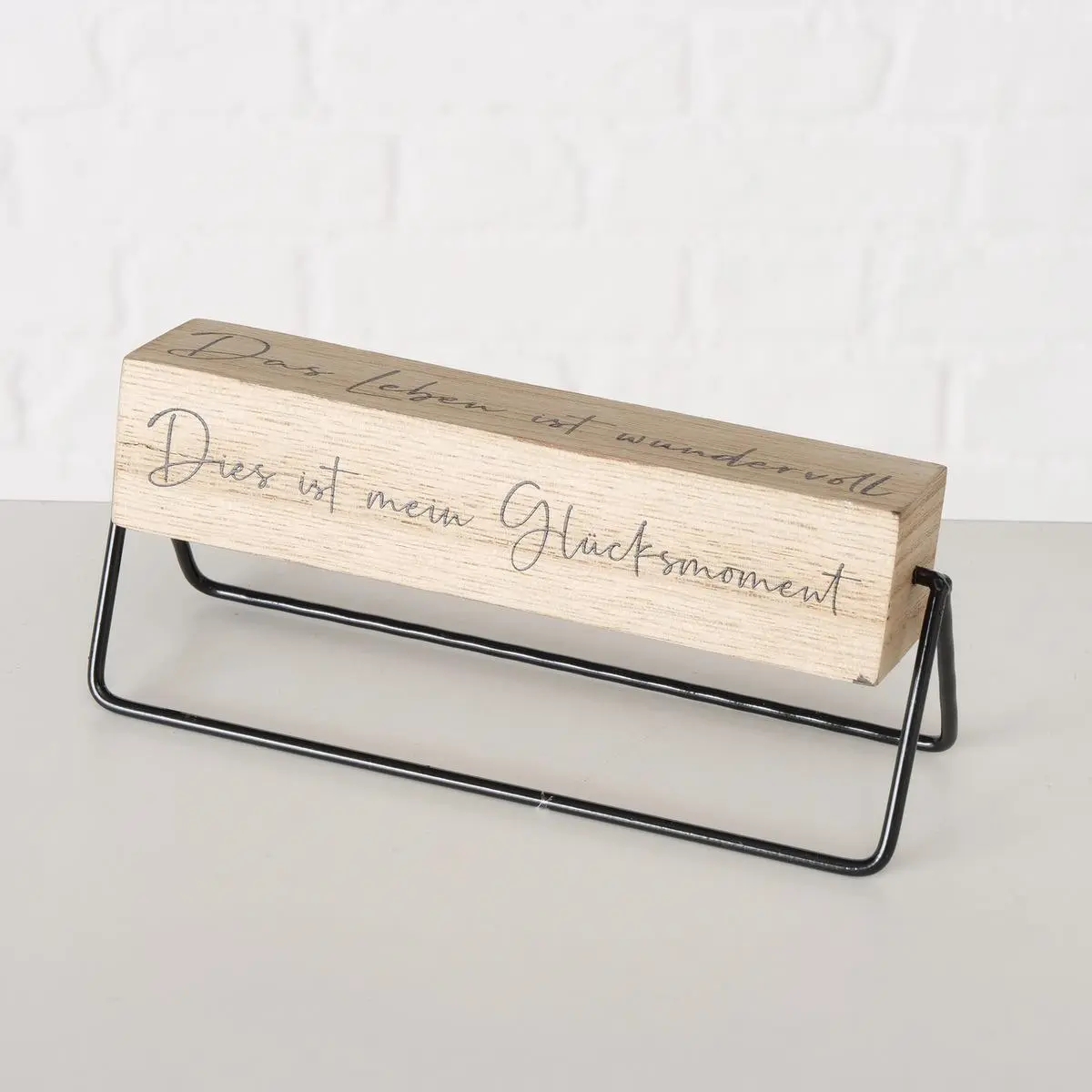 Schild 600, 750 Natur, Schwarz - 2026879 GLÜCKSMOMENT