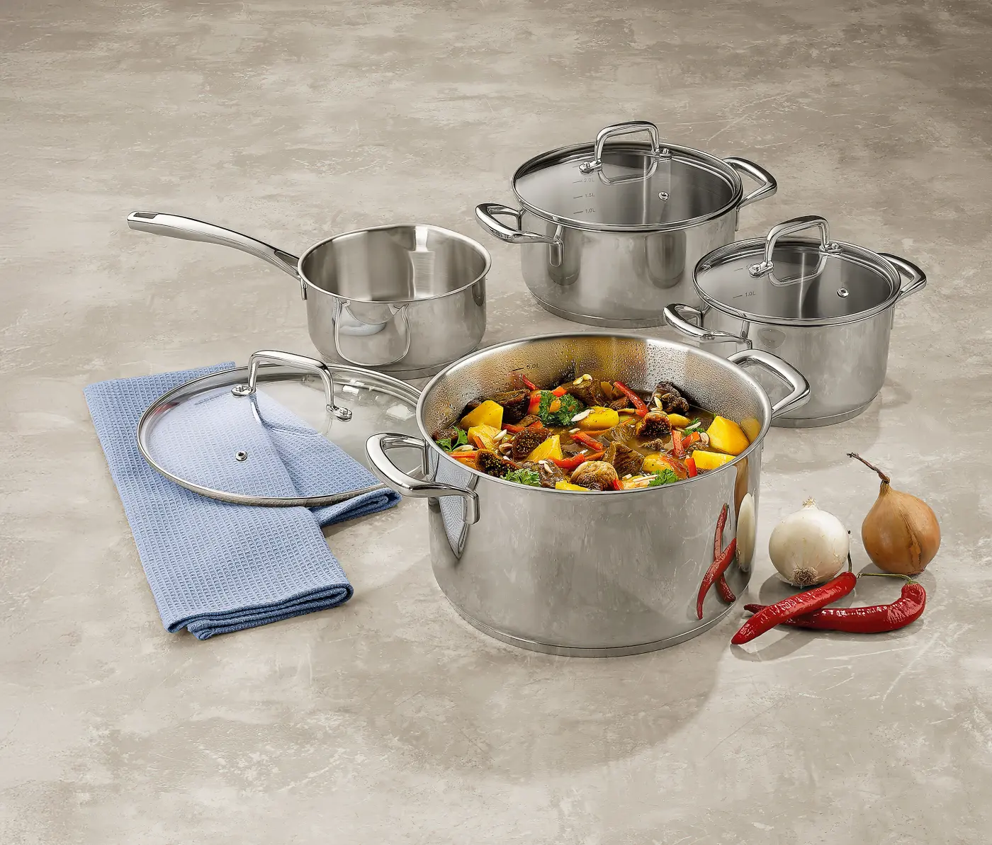 Kochtopf-Set Flavoria 4tlg. 10201