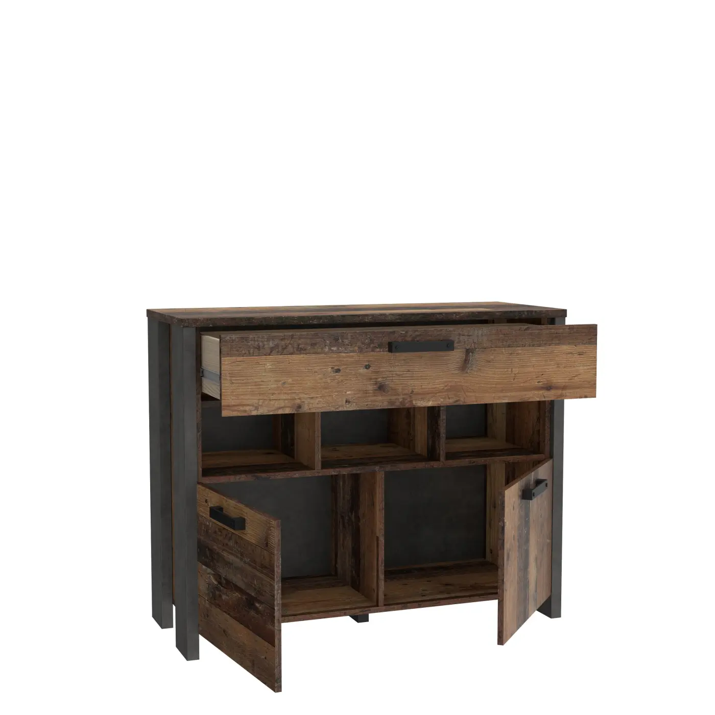 Kombikommode Front Old Wood Vintage, C546 - CLFK223_C546 CLIF KOMMODEN