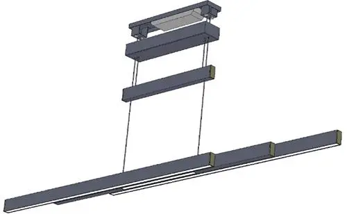 PL-LED 1x42W 2x6W 4000lm/500lm 375310532 TRAJAN