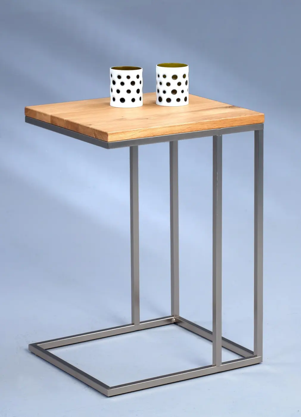 Beistelltisch Platte Wildeiche massiv geoelt - 583488 FINN