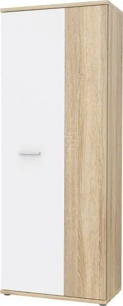 Schuhschrank_220_Q45F Q45F weiss/Sonoma Eiche - MS151-Q45F MS151