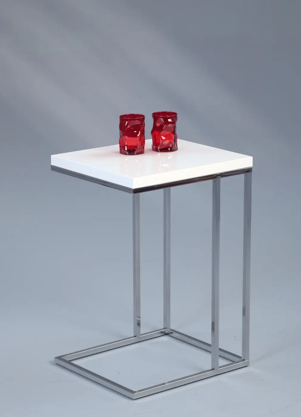 Beistelltisch Platte Dekor weiss HG - 581636 MICHI