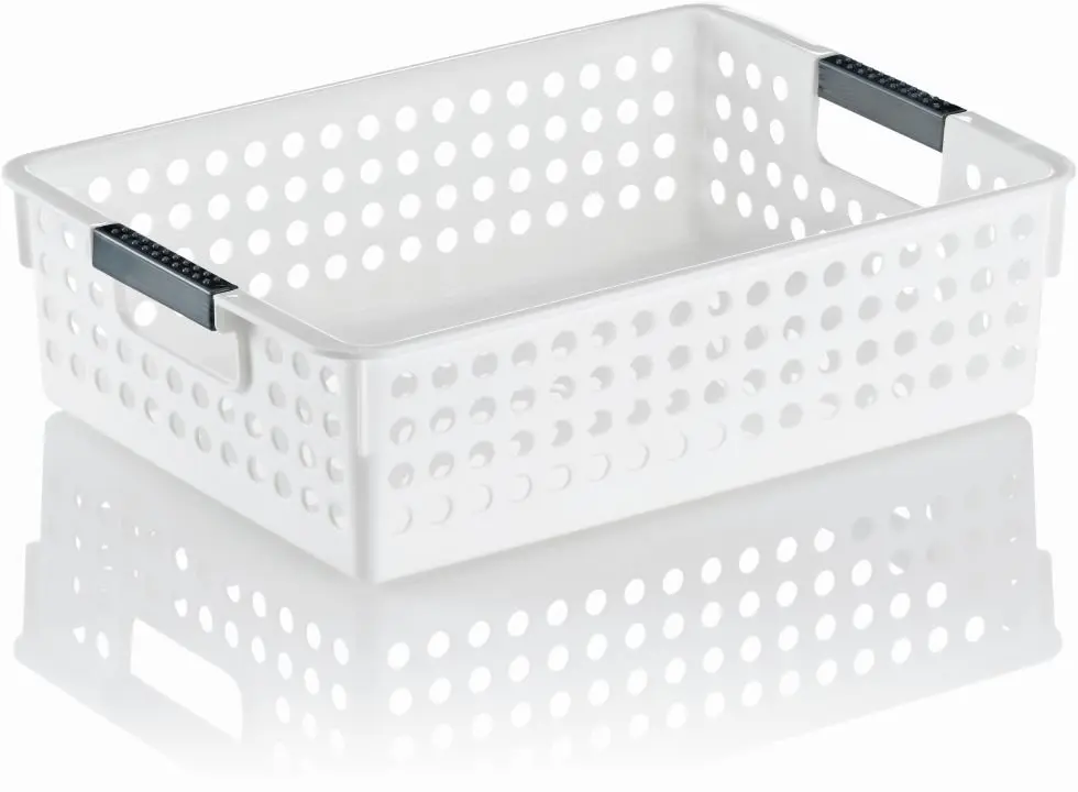 Korb Mika PP-Kunststoff Weiß 3