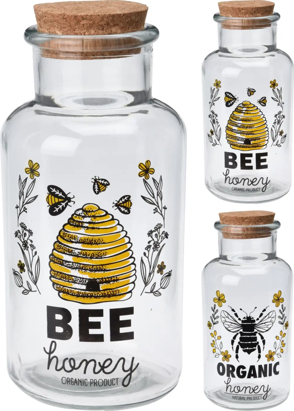 Glasflasche m.Korkverschluss NB3305010