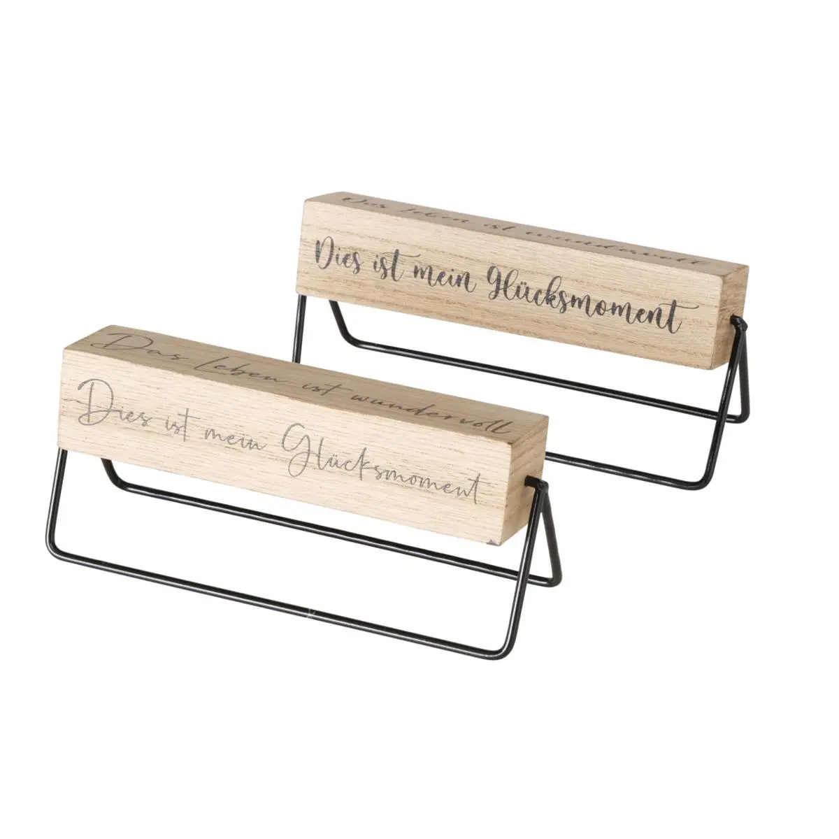 Schild 600, 750 Natur, Schwarz - 2026879 GLÜCKSMOMENT