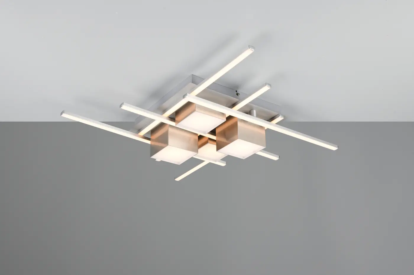 Deckenleuchte Nickel matt -  ROGER