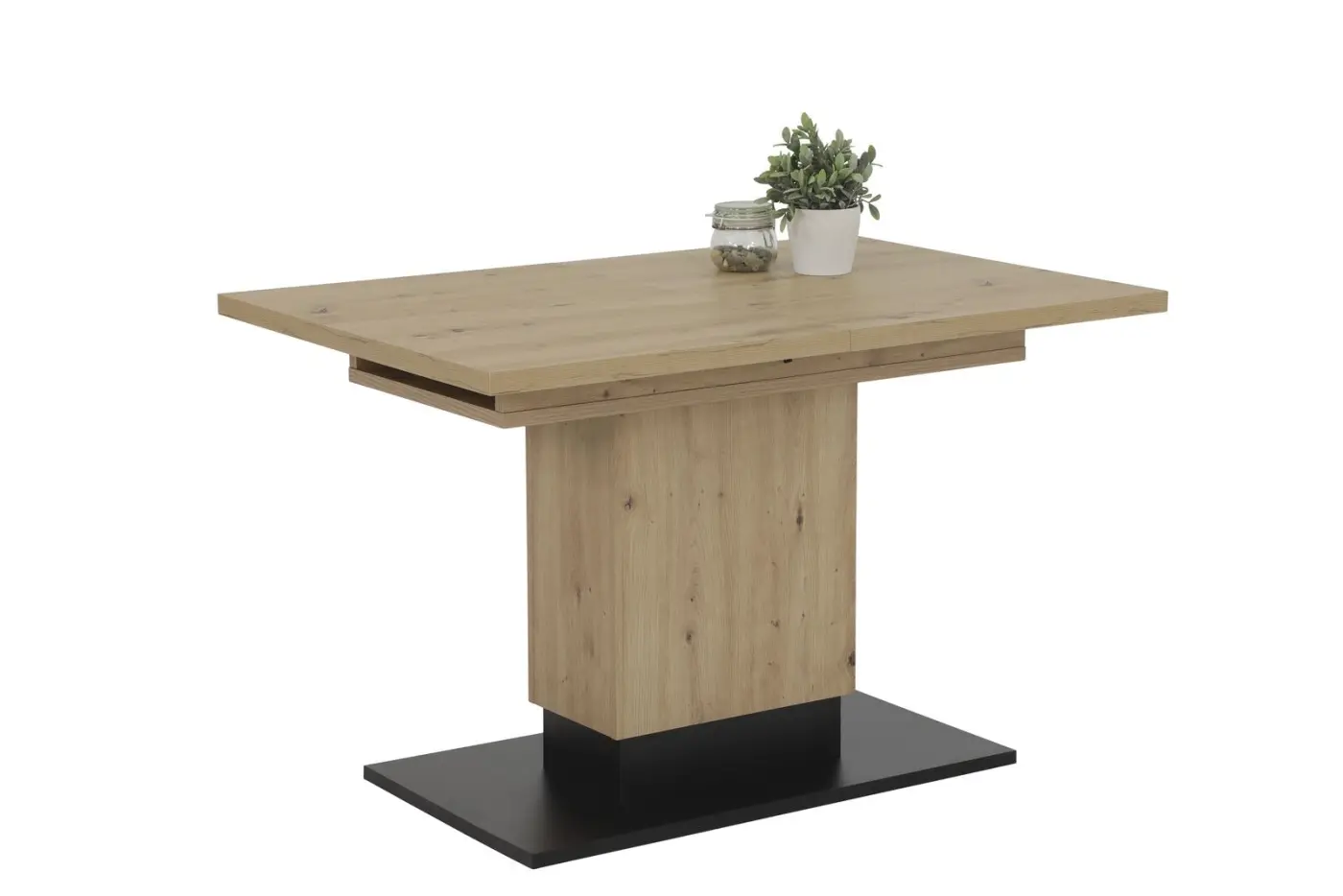 Säulentisch 10/03 Artisan Eiche, Schwarz - 010186_10/03 ARTISAN EICHE, SCHWARZ LORENA T