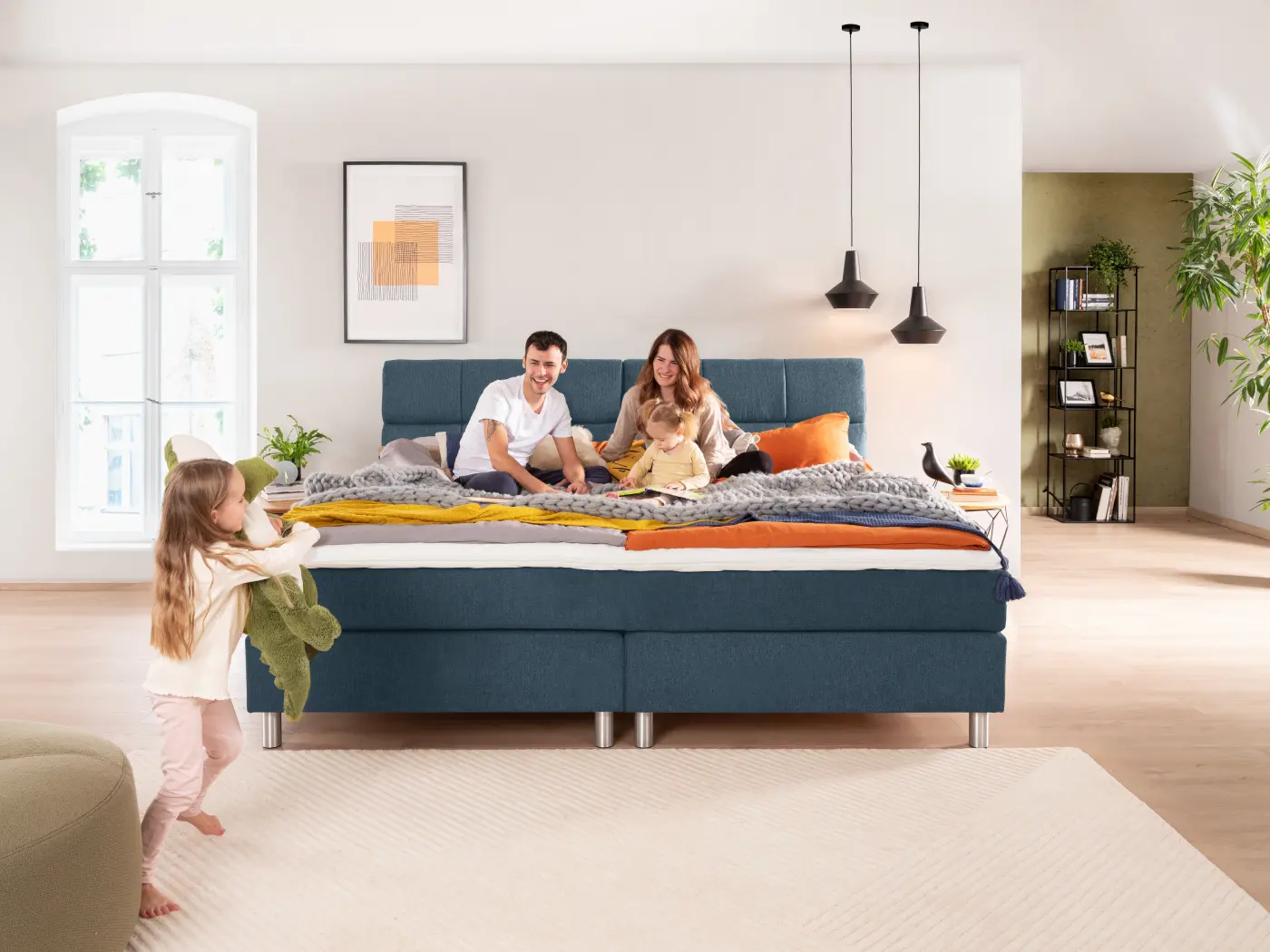 Familien Boxspringbett Fatena