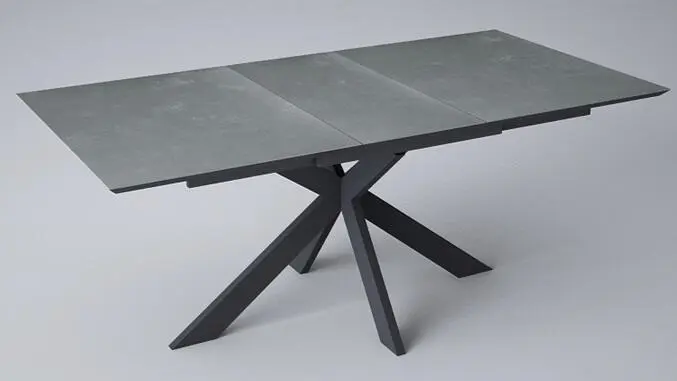 Vierfußtisch 54/83 Hochglanz Schwarz, Keramik - 920612 FENJA II T