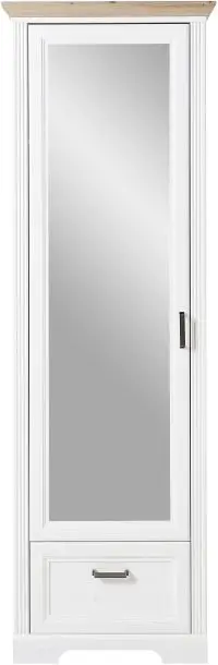 Garderobenschrank Pinie hell MDF/Absetzung Artisan Eiche Nb. - 3B B1 UH 01 JASMIN GARDEROBE